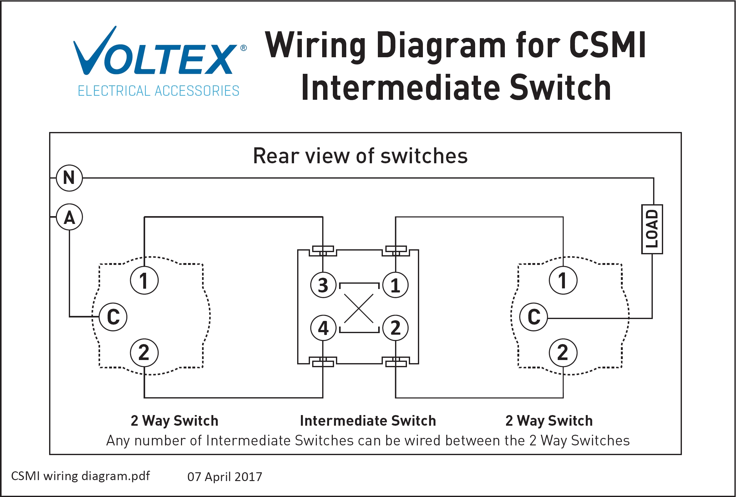 Wiring Diagram Intermediate Switch At Alan Matheny Blog